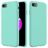 iPhone 7 / 8 / SE (2020 / 2022) Mykt silikondeksel - Cyan Vol. 2