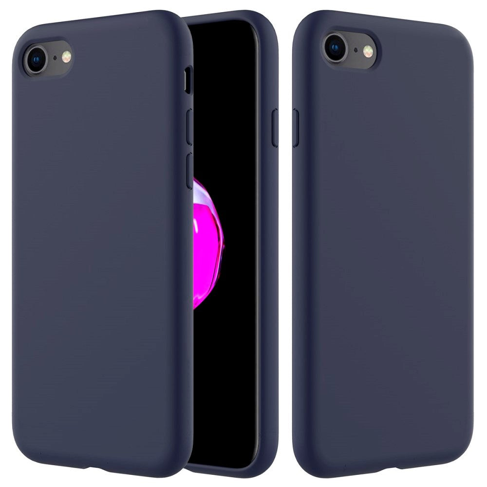 iPhone 7 / 8 / SE (2020 / 2022) Mykt silikondeksel - Dark Blue Vol. 2