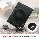 iPad Craftsman-deksel m. 360 graders håndholder og stativfunksjon - svart