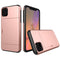 Apple iPhone 11 hardplastdeksel m. Kortholder - Rose Gold