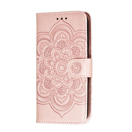 Apple iPhone 11 Leather Flip Deksel - Mandala Mønster Rose Gold
