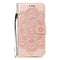 Apple iPhone 11 Læder Flip Cover - Mandala Mønster Rose Gold