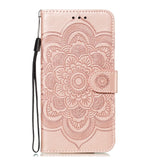 iPhone 11 Pro Leather Flip Cover m. Lommebok - Rose Gold Flower