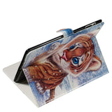 iPad 2/3/4 Læder Flipcover m. Stand - Tigerunge