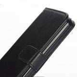 iPhone SE / 5 / 5s Lommebok lærveske m. Lommebok Svart