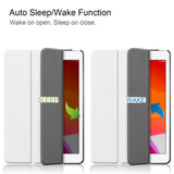 Apple iPad 10,2" (2021 / 2020 / 2019) Flip-deksel i skinn med stativ - hvit