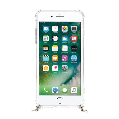 iPhone SE (2022/2020)/8/7 TPU plastdeksel m. Stropp - Rosa striper