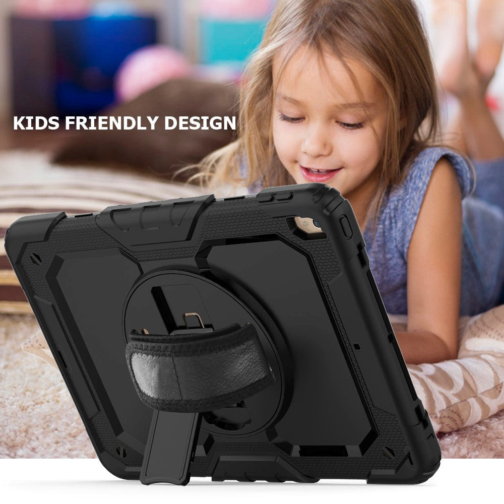 iPad Air (2019) / iPad Pro 10,5" Craftsman-deksel med håndholder, skulderstropp og skjermbeskytter - svart