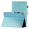 iPad 10,2" (2021 / 2020 / 2019) Glitterdeksel med Flip Stand &amp; Kortholder - Glitter Blue