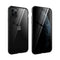 iPhone 11 Pro 360° Magnetisk Cover m. Glas Bagside og Forside m. Privacy Funktion - Sort