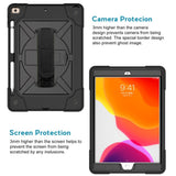 iPad 10,2" (2021 / 2020 / 2019) Craftsman Cover med håndholder og skulderstropp - svart