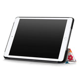 iPad 10,2" (2021 / 2020 / 2019) Skinndeksel m. Tri-fold - Fargerike sommerfugler og blomster