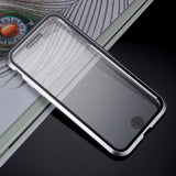 iPhone SE (2022/2020)/8/7 360⁰ magnetisk deksel m. Glass foran og bak - sølv