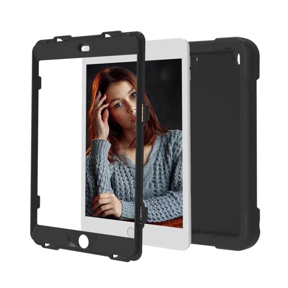 iPad 10,2" (2021 / 2020 / 2019) barnedeksel - m. bærefunksjon og stativ - svart