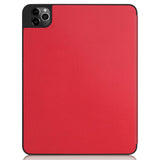 iPad Pro 11" (2022/2021/2020/2018) / iPad Air (2022 / 2020) Tri-fold Læder Cover m. Stander & Wake-Up - Rød