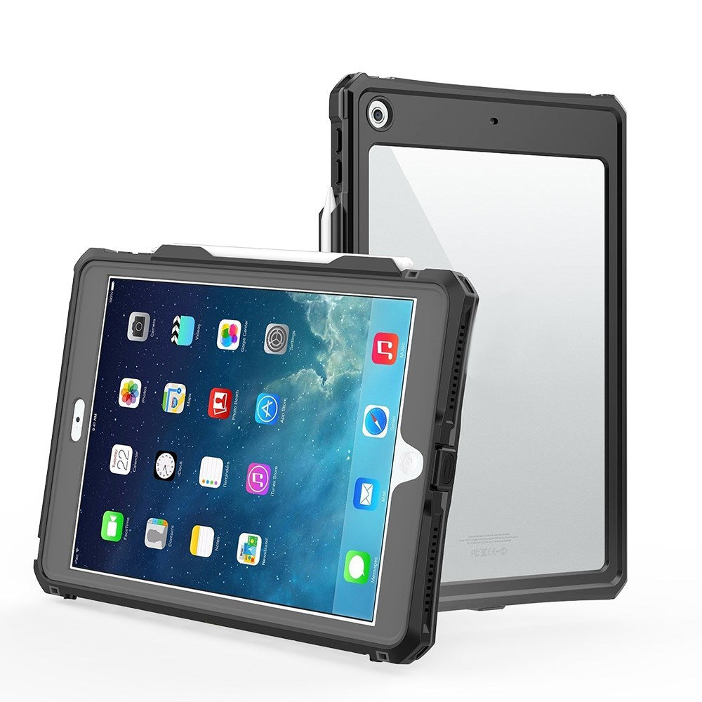 iPad 10.2" (2021 / 2020 / 2019) EIDERWOOD Vandtæt Case - Sort / Gennemsigtig