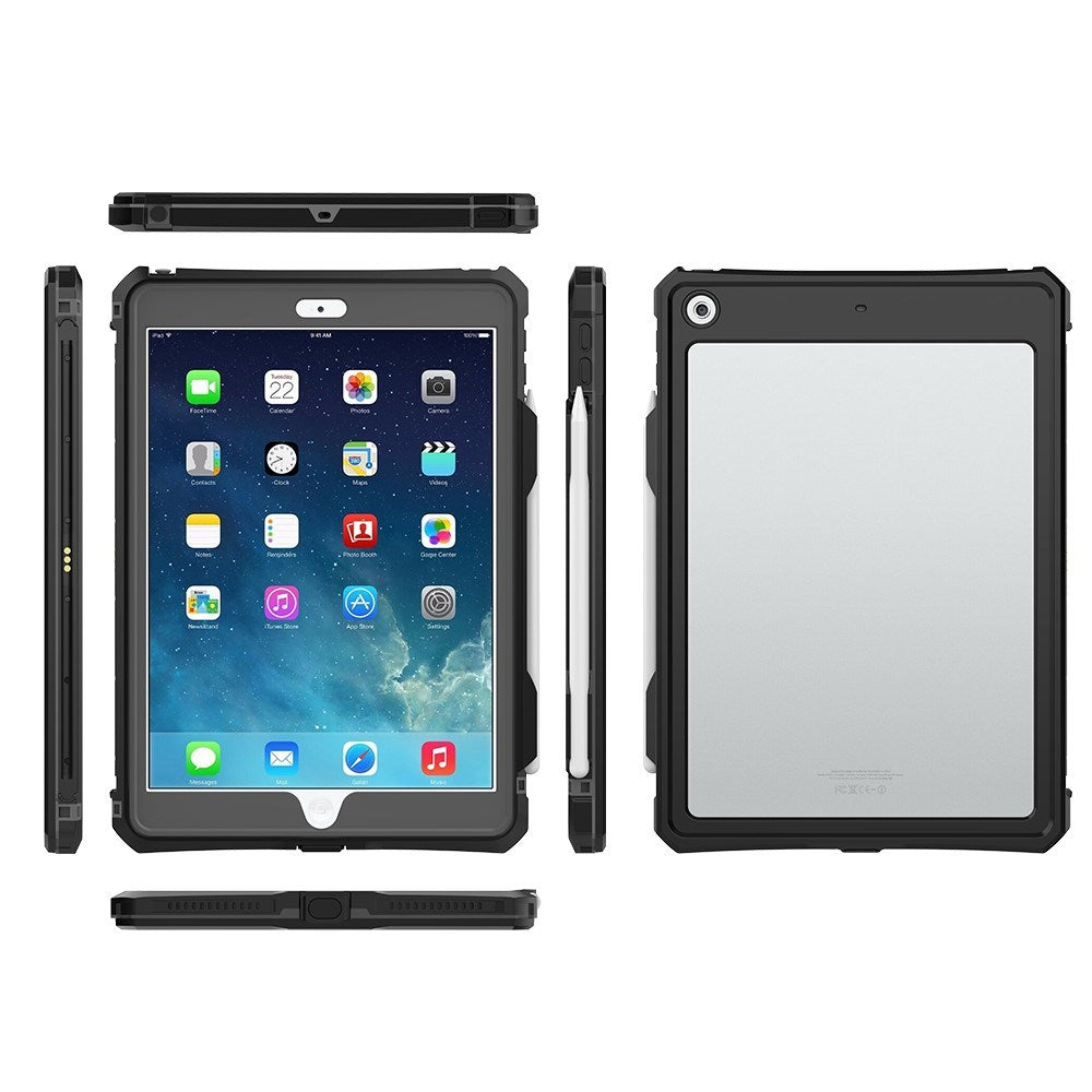 iPad 10.2" (2021 / 2020 / 2019) EIDERWOOD Vandtæt Case - Sort / Gennemsigtig