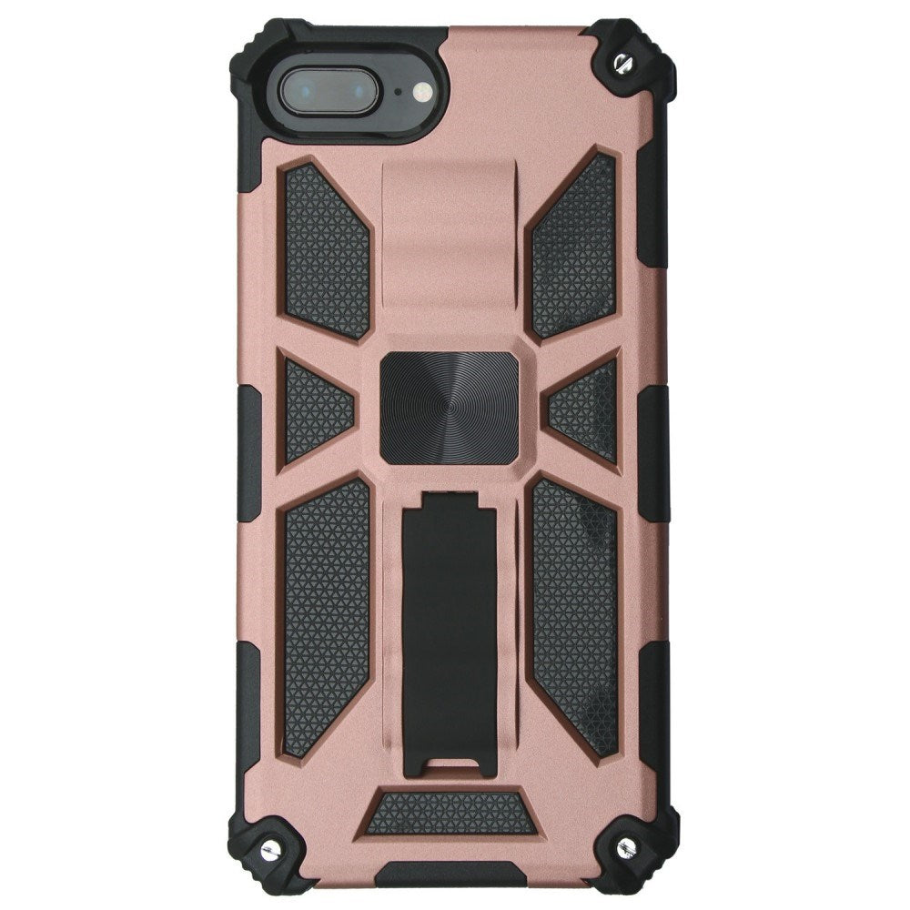 EIDERWOOD iPhone 8 Plus / 7 Plus / 6 (s) Plus Craftsman Bakdeksel m. Stativ - Rose gull