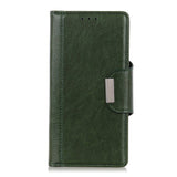 iPhone 12 / 12 Pro Classic Leather Flip Cover - Grønn