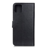 iPhone 12 / 12 Pro Leather Flip Cover m. Lommebok - Svart