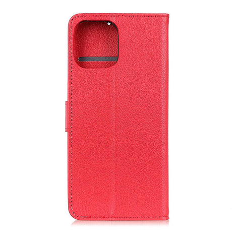 iPhone 12 / 12 Pro Leather Flip Cover m. Lommebok - Rød