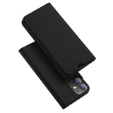 iPhone 12 / 12 Pro Dux Ducis Skin Pro Series Thin Wallet Flip Cover - Svart