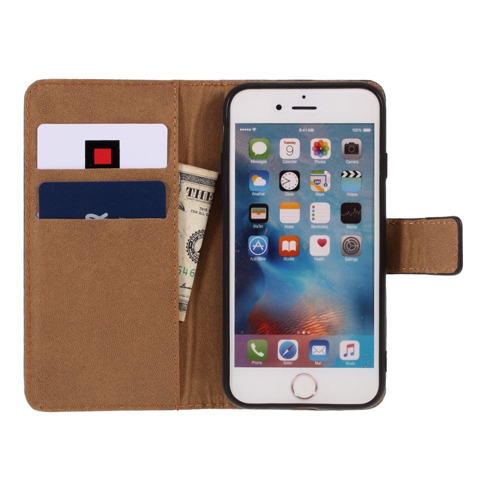 EIDERWOOD iPhone 6 Plus / 6 (s) Plus Leather Flip Cover m. Lommebok - Rød