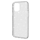 iPhone 12 / 12 Pro deksel m. Glitter - Gjennomsiktig