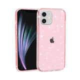 iPhone 12 Mini deksel m. Glitter - Gjennomsiktig / Rosa