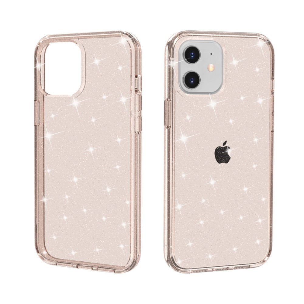 iPhone 12 Mini Cover m. Glimmer - Gennemsigtig / Guld