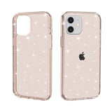 iPhone 12 Mini Cover m. Glimmer - Gennemsigtig / Guld