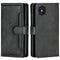 iPhone 12 Pro / 12 Leather Flip Cover m. Stor lommebok - Svart