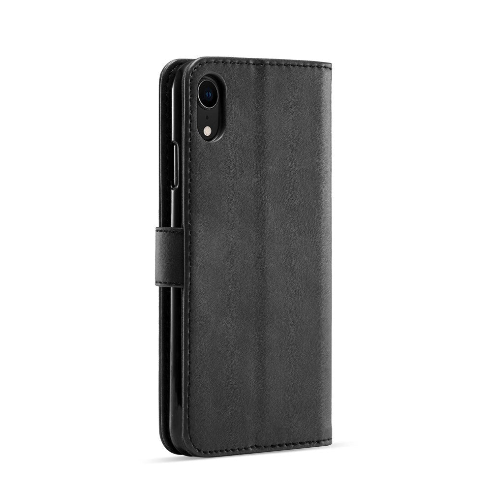 iPhone XR LC.IMEEKE Flip Cover m. Lommebok - Sort - Skinn