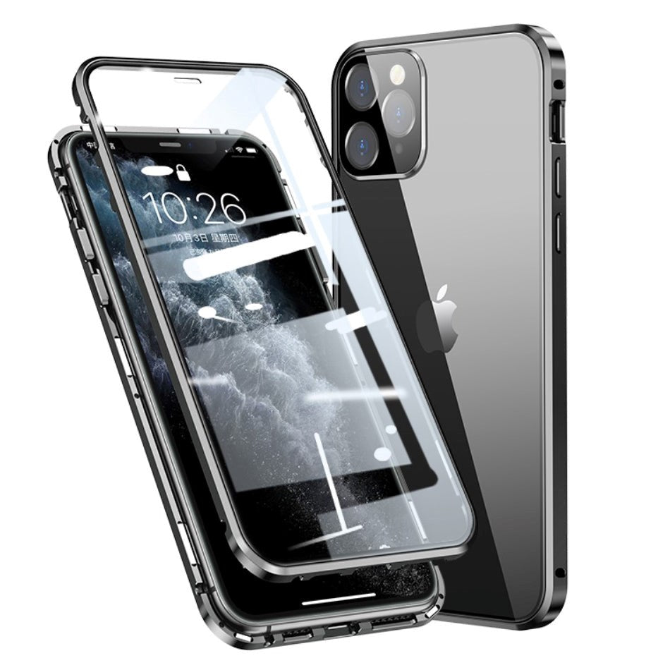 iPhone 11 Pro 360 graders magnetisk deksel m. Glass Bak &amp; Front - Svart