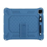 iPad Pro 12,9" (2021 / 2020 / 2018) Gummi Craftsman-veske med stativ - blå