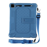 iPad Pro 12,9" (2021 / 2020 / 2018) Gummi Craftsman-veske med stativ - blå