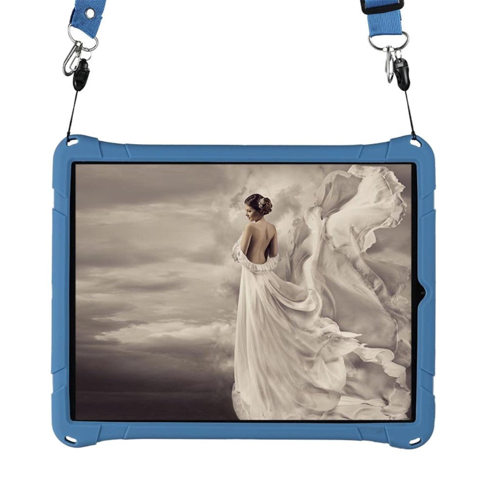 iPad Pro 12,9" (2021 / 2020 / 2018) Gummi Craftsman-veske med stativ - blå