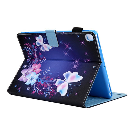 iPad 10,2'' (2021 / 2020 / 2019) / Air (2019) / Pro 10,5'' skinndeksel m. Stativ - Blomster og sommerfugler