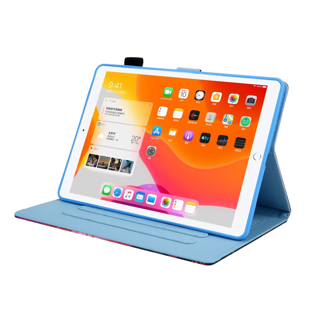 iPad 9.7 (2018-2017) / iPad Air / iPad Air 2 skinndeksel m. Stativ - Marmor