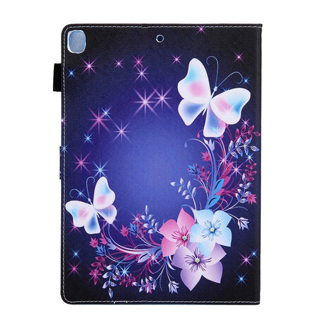 iPad 9.7 (2018-2017) / iPad Air / iPad Air 2 skinndeksel m. Stativ - Blomster og sommerfugler
