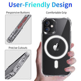 EIDERWOOD iPhone 12 Mini Hårdt Plastik Bagside Cover - MagSafe Kompatibel - Gennemsigtig