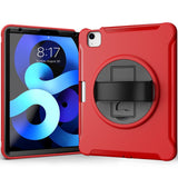 iPad Air (2022 / 2020) Håndværker Cover m. Håndholder & Apple Pencil Holder - Rød