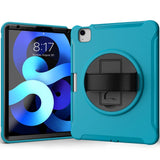 iPad Air (2022 / 2020) Craftsman Cover m. Håndholder &amp; Apple blyantholder - turkis