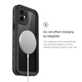 iPhone 12 Redpepper IP68 Vandtæt Case - MagSafe Kompatibel - Sort / Gennemsigtig