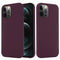iPhone 12 / 12 Pro Silikonveske Bordeaux Rød MagSafe