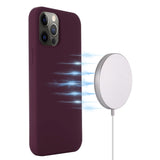 iPhone 12 / 12 Pro Silikonveske Bordeaux Rød MagSafe