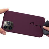 iPhone 12 / 12 Pro Silikonveske Bordeaux Rød MagSafe