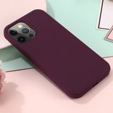 iPhone 12 / 12 Pro Silikonveske Bordeaux Rød MagSafe