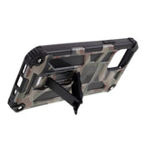 EIDERWOOD iPhone 12 Mini Camouflage Craftsman Bakdeksel m. Stativ - Brun / Grønn