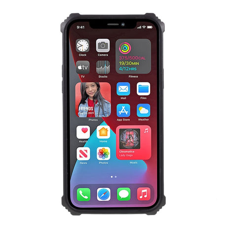 EIDERWOOD iPhone 12 Mini Camouflage Craftsman Bakdeksel m. Stativ - Turkis / Sort